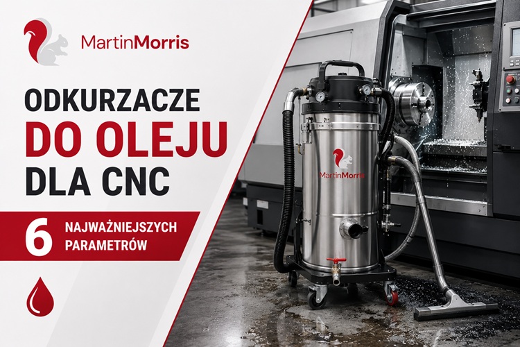 Odkurzacze do oleju dla CNC – 6 najważniejszych parametrów
