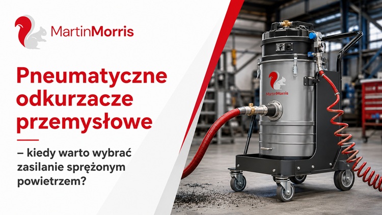 Pneumatyczne odkurzacze przemysłowe – kiedy warto wybrać zasilanie sprężonym powietrzem