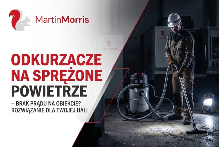 Odkurzacza na sprężone powietrze - brak prądu na hali